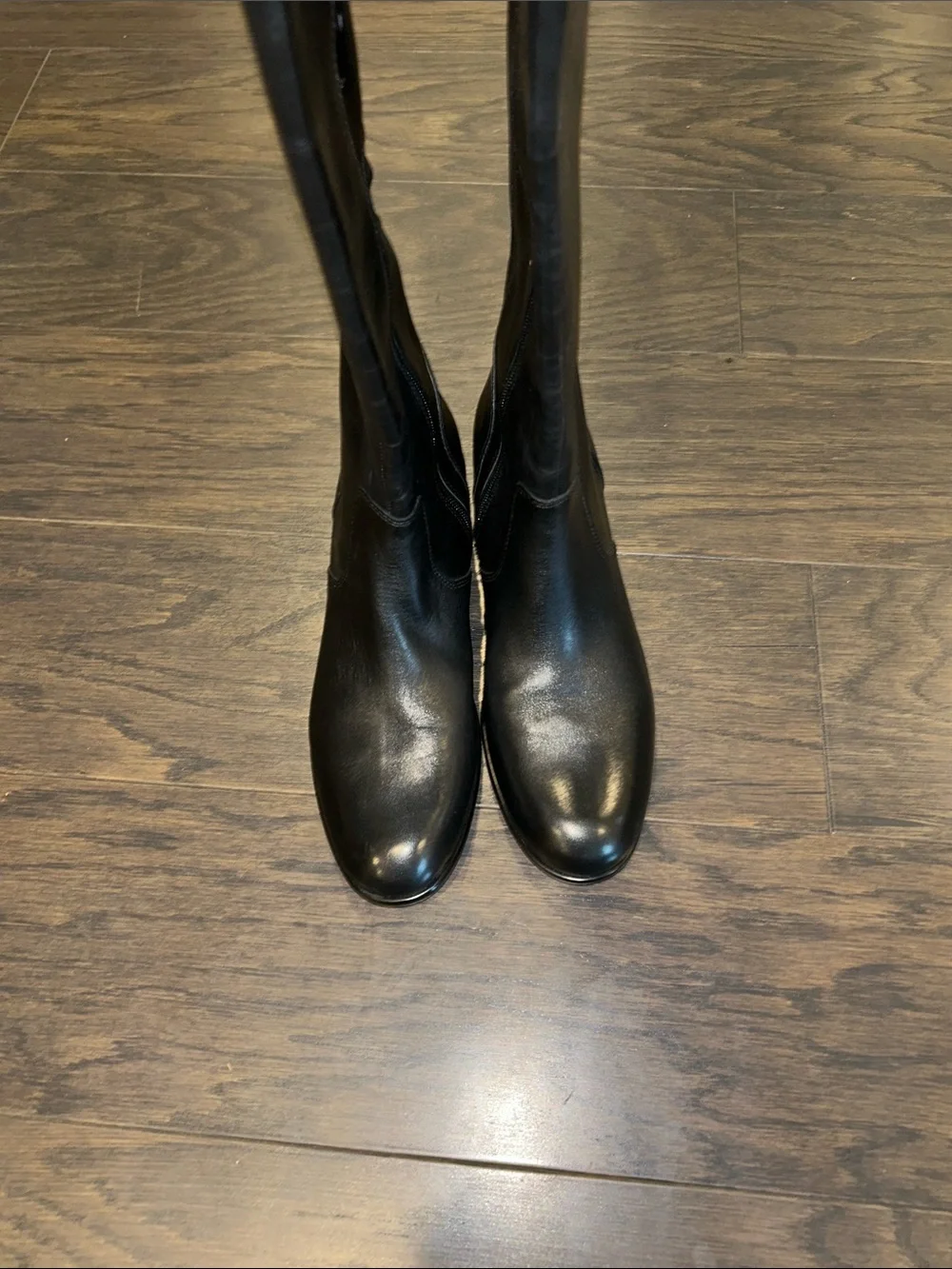 Corso Como Black Leather Ankle Boot with Branded Sole Detail